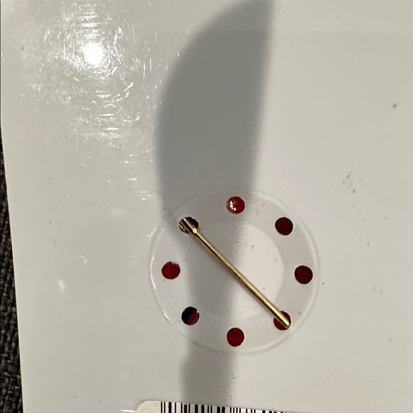 Holiday Lane Festive Highland Cow Pin with Gold and Red Accents - Picture 3 of 4